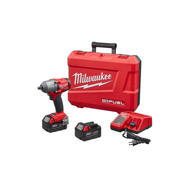 2861 - 22 M18 FUEL 18 Volt Lithium - Ion Brushless Cordless Mid - Torque Impact Wrench 1/2 in. Friction Ring - 5.0 Kit - Mississauga Hardware Centre IncMilwaukee2861-22