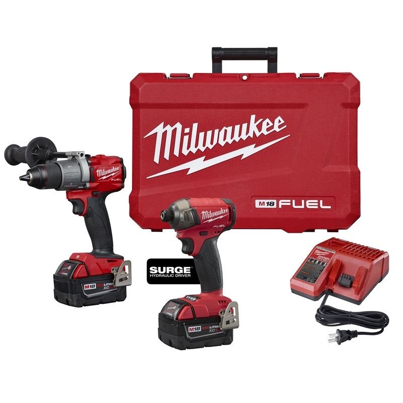 2999 - 22 M18 FUEL 18 - Volt Lithium - Ion Brushless Cordless Surge Impact Driver/Hammer Drill Combo Kit - 2 Tool - Mississauga Hardware Centre IncMilwaukee2999-22
