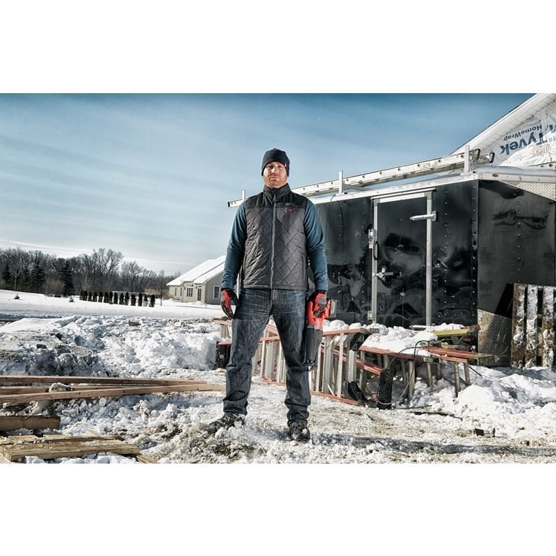 303B - 21S M12 12 Volt Lithium - Ion Cordless Heated AXIS Vest Kit S (Black) - Mississauga Hardware Centre Inc