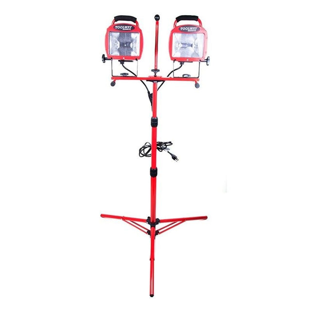 4 - Level Twin Halogen Work Lights w / Adj. Tripod - Mississauga Hardware Centre IncTOOLWAY140512