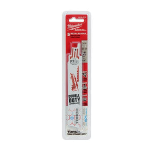 48 - 00 - 4712 6 in. 10 TPI THE TORCH Ice Hardened SAWZALL Blades (5 Pack) - Mississauga Hardware Centre IncMilwaukee48-00-4712