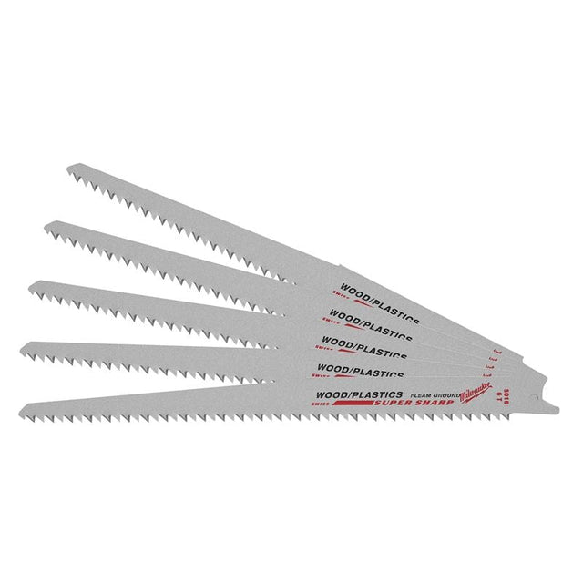 48 - 00 - 5016 9 in. 6 TPI Fleam Ground SAWZALL Blades - 5 Pack - Mississauga Hardware Centre IncMilwaukee48-00-5016