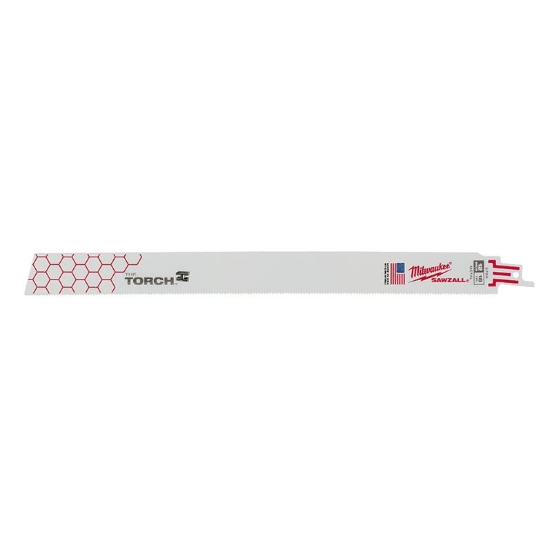 48 - 00 - 5789 12 in. 18 TPI THE TORCH SAWZALL Blade - 5 Pack - Mississauga Hardware Centre IncMilwaukee48-00-5789