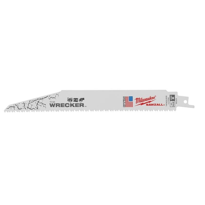 48 - 00 - 8706 The Wrecker Multi - Material SAWZALL Blade 9 in. 7/11TPI - 25 Pack - Mississauga Hardware Centre IncMilwaukee48-00-8706