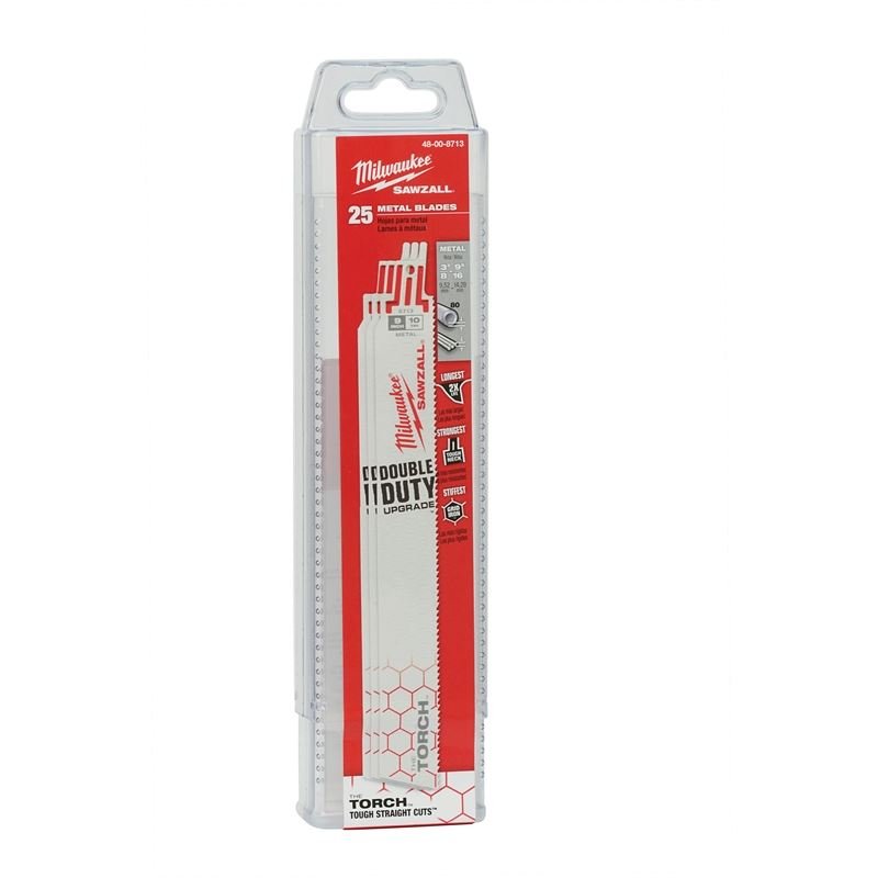 48 - 00 - 8713 9 in. 10 TPI THE TORCH SAWZALL Blade (25 Pack) - Mississauga Hardware Centre IncMilwaukee48-00-8713