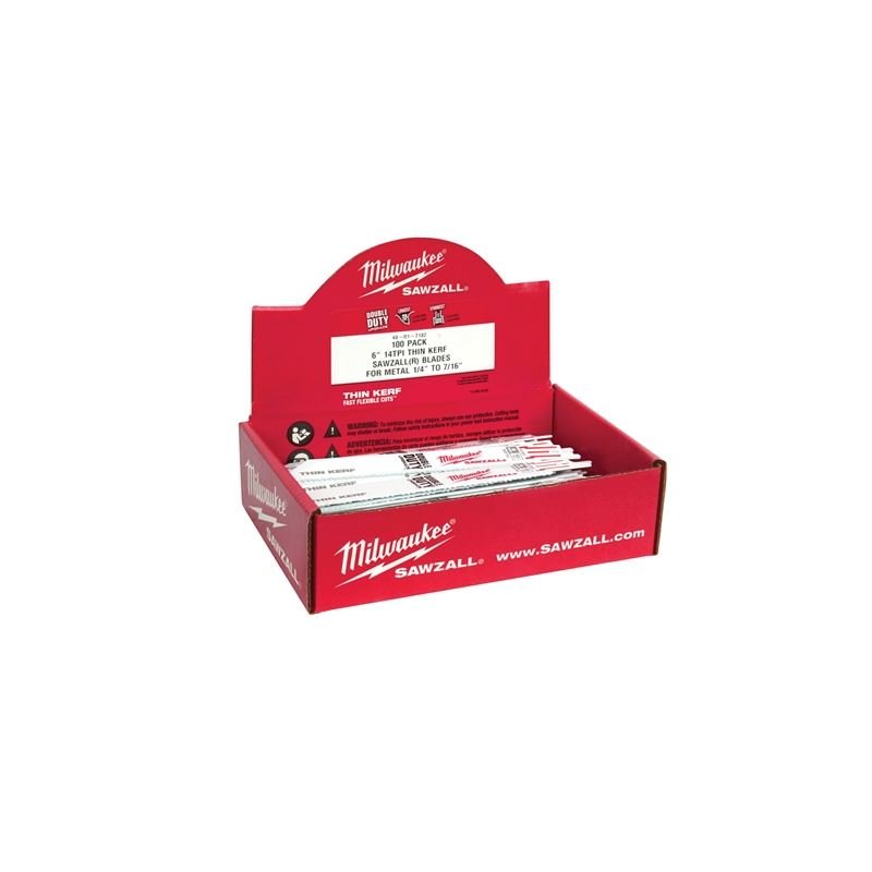 48 - 01 - 7182 6 in. 14 TPI SAWZALL Blades - Mississauga Hardware Centre IncMilwaukee48-01-7182