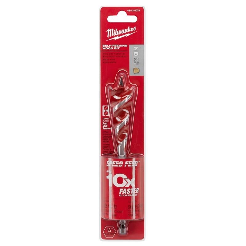 48 - 13 - 0078 7/8 in. x 6 in. SPEED FEED Wood Bit - Mississauga Hardware Centre IncMilwaukee48-13-0078
