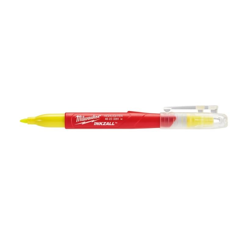 48 - 22 - 3201 INKZALL Yellow Jobsite Highlighter - 5 Pack - Mississauga Hardware Centre Inc