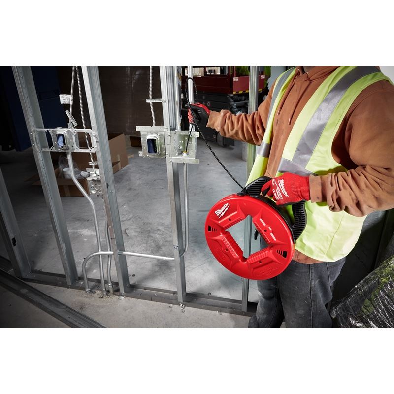 48 - 22 - 4165 100 ft. Polyester Fish Tape with Non - Conductive Tip - Mississauga Hardware Centre IncMilwaukee48-22-4165