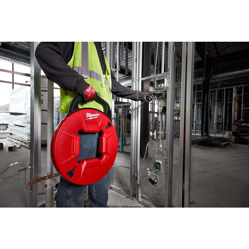 48 - 22 - 4195 100 ft. Polyester Fish Tape with Flexible Metal Leader - Mississauga Hardware Centre IncMilwaukee48-22-4195