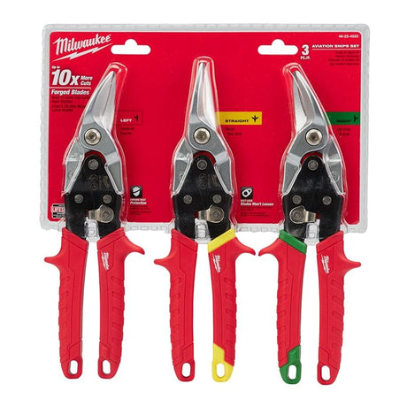 48 - 22 - 4533 3 - Piece Aviation Snip Set - Mississauga Hardware Centre IncMilwaukee48-22-4533