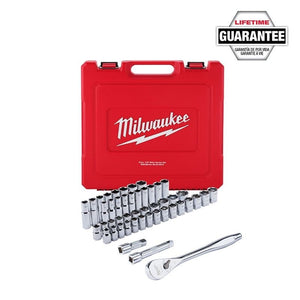 48 - 22 - 9010 47 pc. 1/2 in. Socket Wrench Set (SAE Metric) - Mississauga Hardware Centre IncMilwaukee48-22-9010