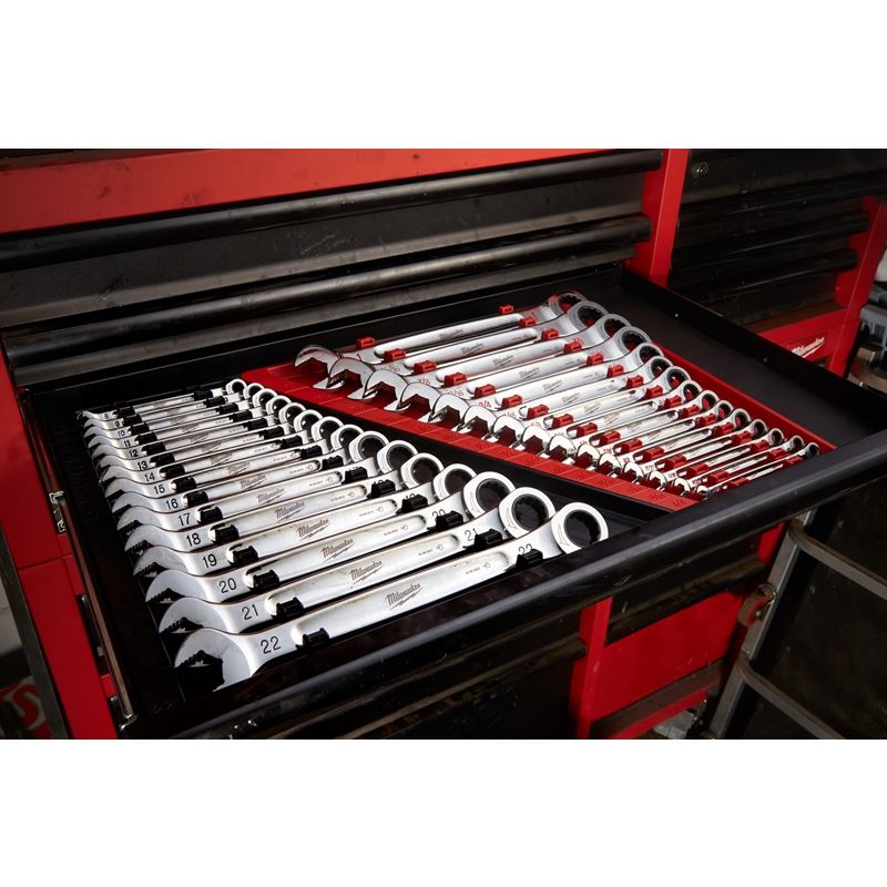 48 - 22 - 9416 Ratcheting Combination Wrench Set - SAE - 15 Piece - Mississauga Hardware Centre IncMilwaukee48-22-9416