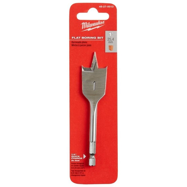 48 - 27 - 0013 1 in. x 4.5 in. Flat Boring Bit - Mississauga Hardware Centre Inc