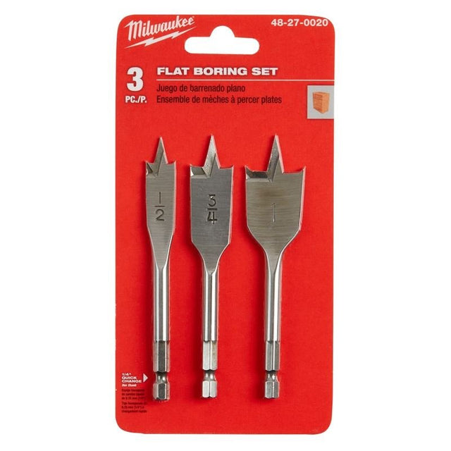 48 - 27 - 0020 3 PC Stubby Flat Boring Set - Mississauga Hardware Centre Inc