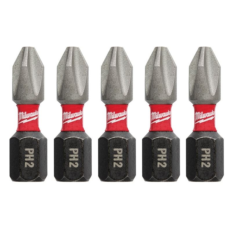 48 - 32 - 4601 SHOCKWAVE Impact Phillips 2 Insert Bits (5 Pack) - Mississauga Hardware Centre IncMilwaukee48-32-4601