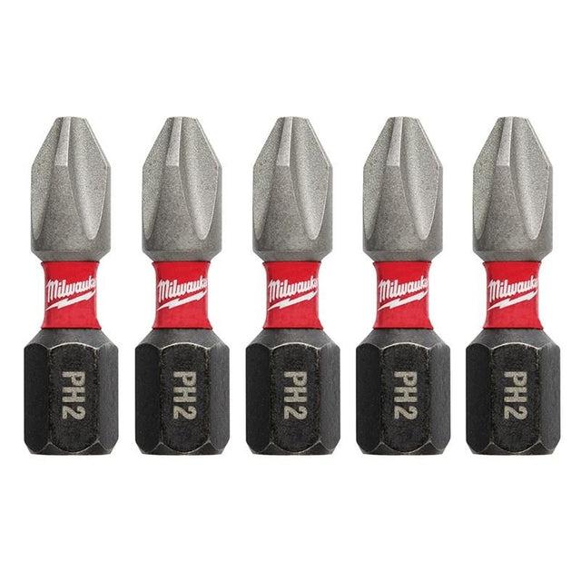 48 - 32 - 4601 SHOCKWAVE Impact Phillips 2 Insert Bits (5 Pack) - Mississauga Hardware Centre IncMilwaukee48-32-4601