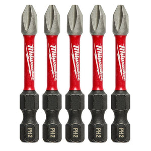 48 - 32 - 4602 SHOCKWAVE 2 in. Impact Phillips 2 Power Bits (5 Pack) - Mississauga Hardware Centre IncMilwaukee48-32-4602