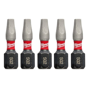 48 - 32 - 4605 SHOCKWAVE Impact Square Recess 2 Insert Bits (5 Pack) - Mississauga Hardware Centre IncMilwaukee48-32-4605
