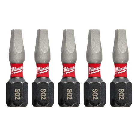 48 - 32 - 4605 SHOCKWAVE Impact Square Recess 2 Insert Bits (5 Pack) - Mississauga Hardware Centre IncMilwaukee48-32-4605