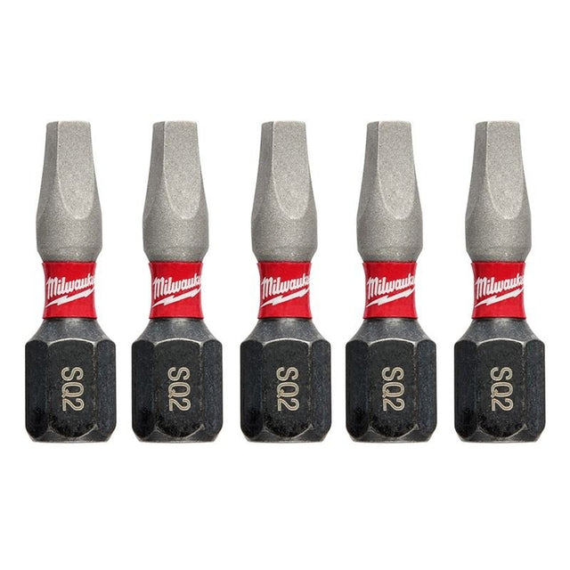 48 - 32 - 4605 SHOCKWAVE Impact Square Recess 2 Insert Bits (5 Pack) - Mississauga Hardware Centre IncMilwaukee48-32-4605