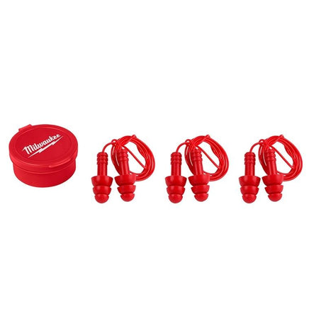 48 - 73 - 3151 Reusable Corded Earplugs - 3 Pack - Mississauga Hardware Centre IncMilwaukee48-73-3151