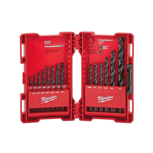 48 - 89 - 2801 Thunderbolt Black Oxide Drill Bit Set - 21 Piece - Mississauga Hardware Centre IncMilwaukee48-89-2801