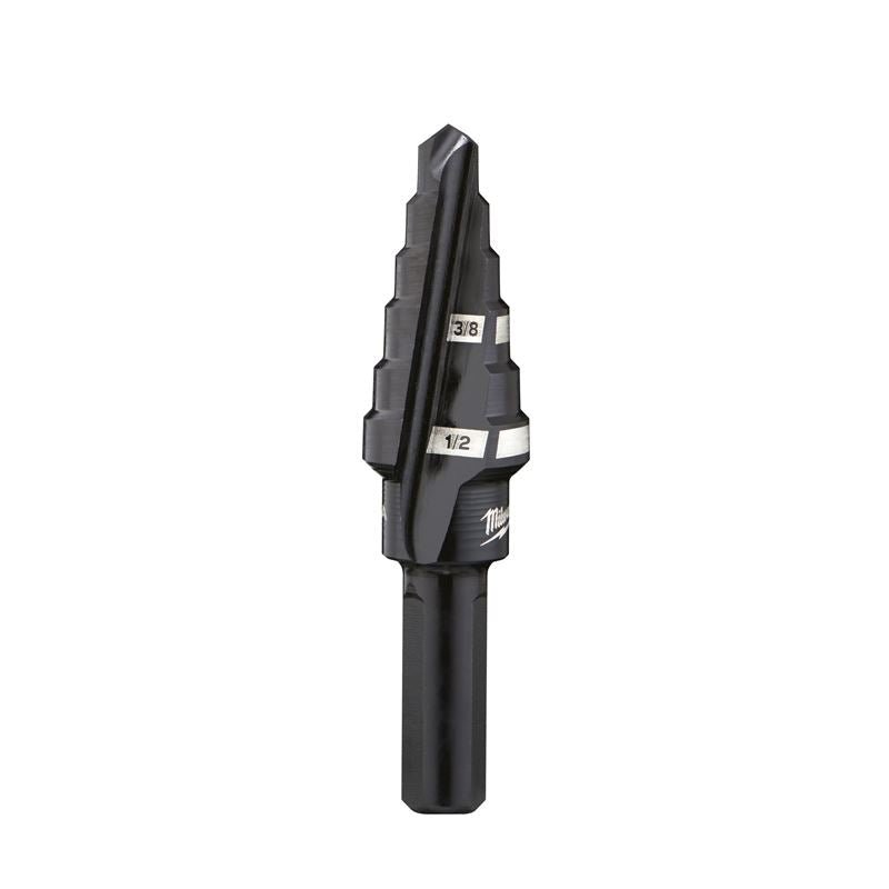48 - 89 - 9206 6 Step Drill Bit, 3/8 in. & 1/2 in. x 1/16 in. - Mississauga Hardware Centre IncMilwaukee48-89-9206