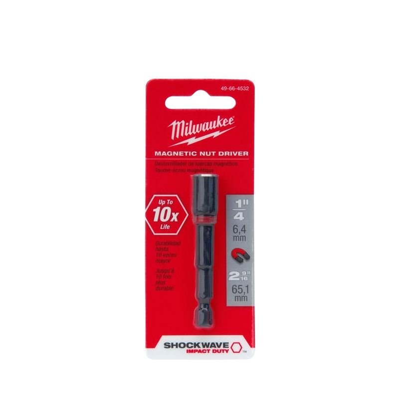 49 - 66 - 4532 SHOCKWAVE 2 - 9/16 in. Magnetic Nut Driver 1/4 in. - Mississauga Hardware Centre IncMilwaukee49-66-4532