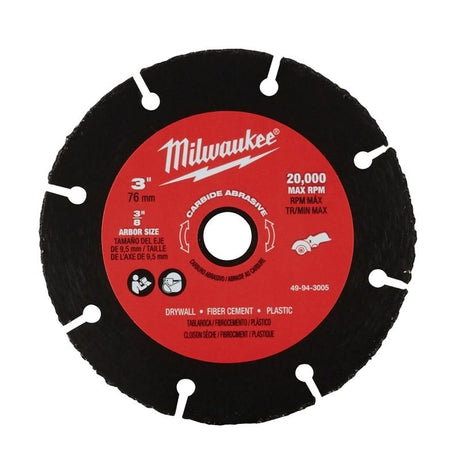 49 - 94 - 3005 3 in. Carbide Abrasive Blade - Mississauga Hardware Centre IncMilwaukee49-94-3005