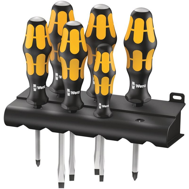 932/6 Screwdriver set Kraftform Wera: Chiseldriver and rack - Mississauga Hardware Centre IncWERA TOOLS5018282001