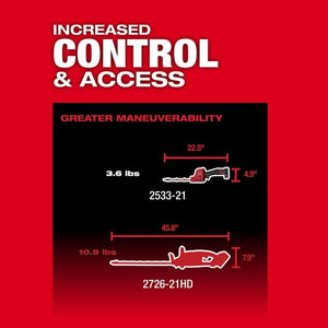 Milwaukee 2533-21 M12 FUEL 8in Hedge Trimmer