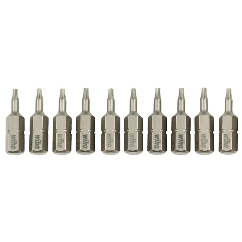 Wiha Torx Insert Bit T7 x 25mm Pack of 10 Bits