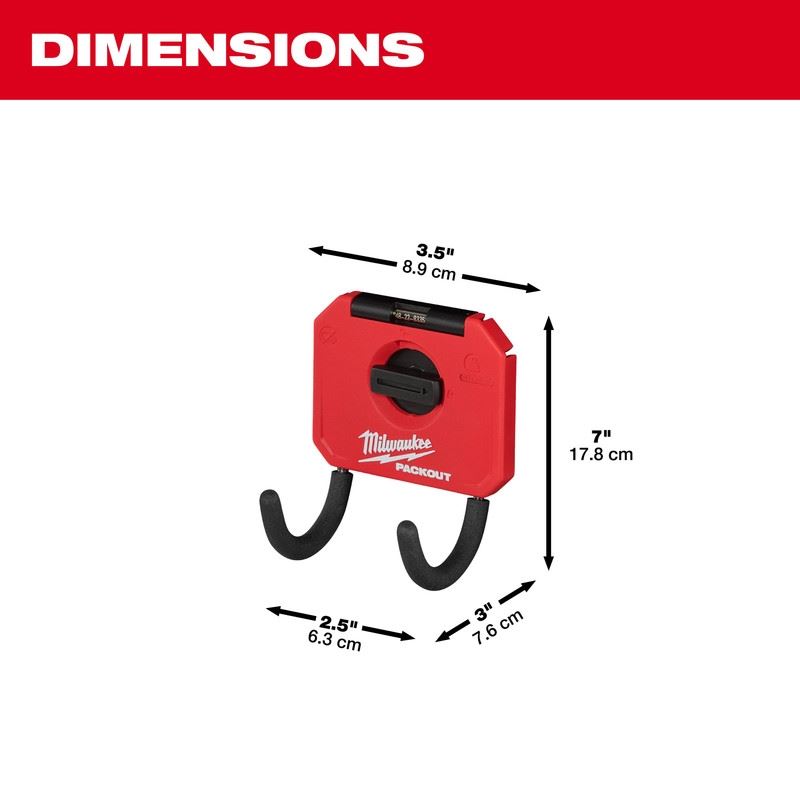 Milwaukee 48-22-8335 PACKOUT 3in Curved Hook