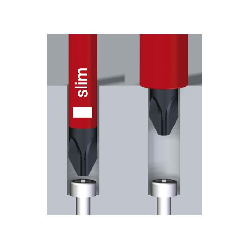 Wiha Insulated SlimLine Slotted, Phillips, Square and Xeno Screwdrivers 11 Piece Set