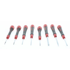 Wiha PicoFinish Precision Slotted/Phillips Screwdrivers 8 Piece Set in Canvas Pouch