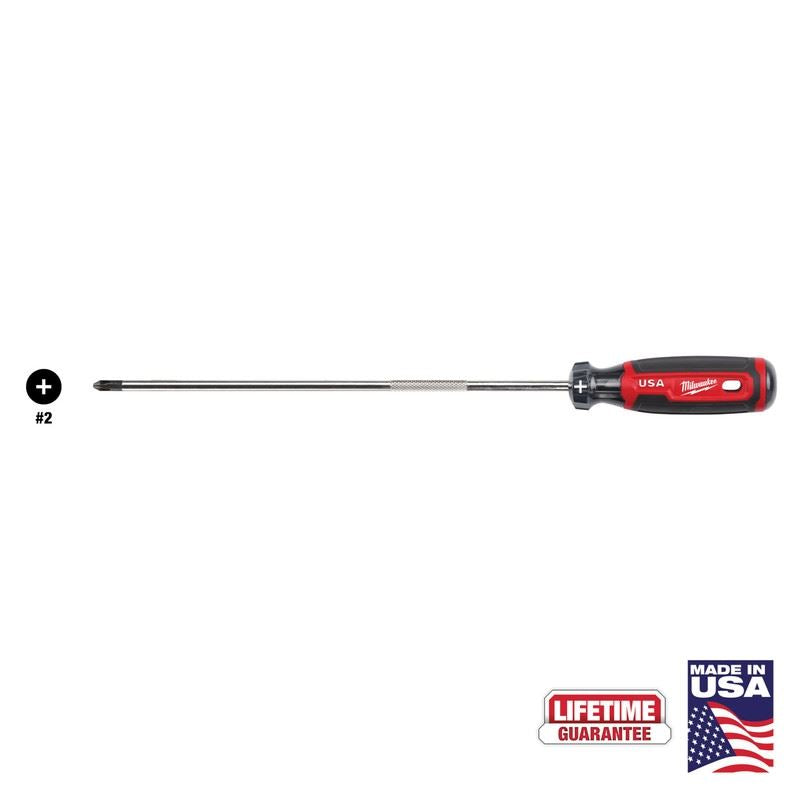 Milwaukee MT204 #2 Phillips 10in Cushion Grip Screwdriver (USA)