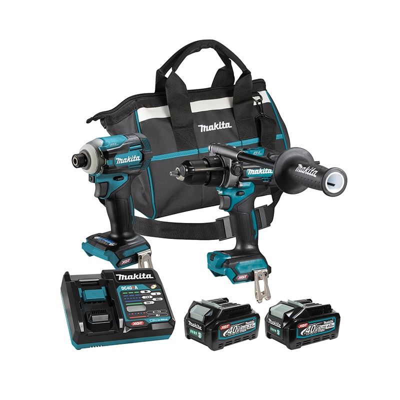 Makita DK0114G210 40V max XGT Brushless Cordless 2 Tool Combo Kit (2.5 & 4.0 Ah)