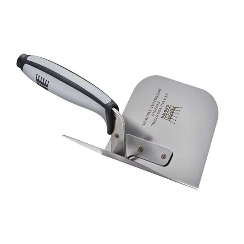 RAGNI R65401S 230mm x 160mm Stainless Steel Internal Corner Trowel 230mm x 160mm