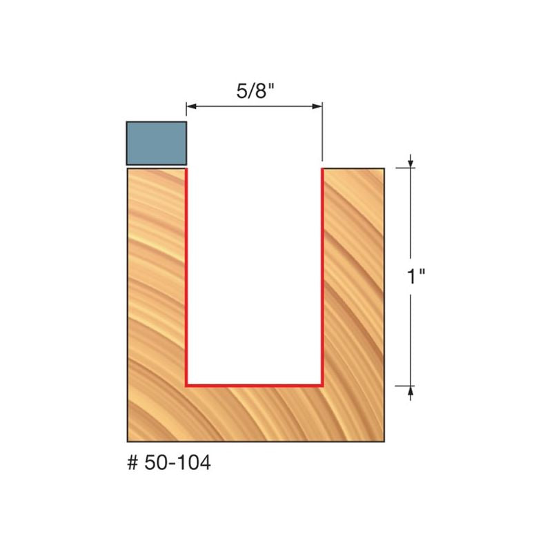 Freud | 50-104 5/8 (Dia.) Top Bearing Flush Trim Bit