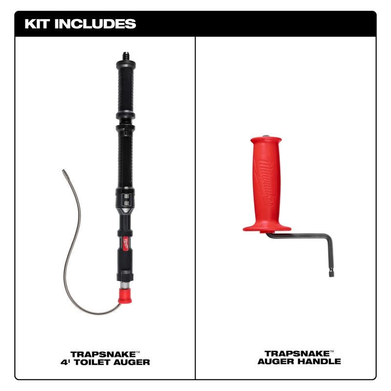 Milwaukee 49-16-3574 TRAPSNAKE 4ft Urinal Auger