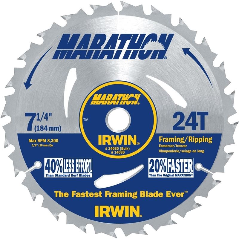 Irwin 24030 7-1/4in x 24T Framing Blade