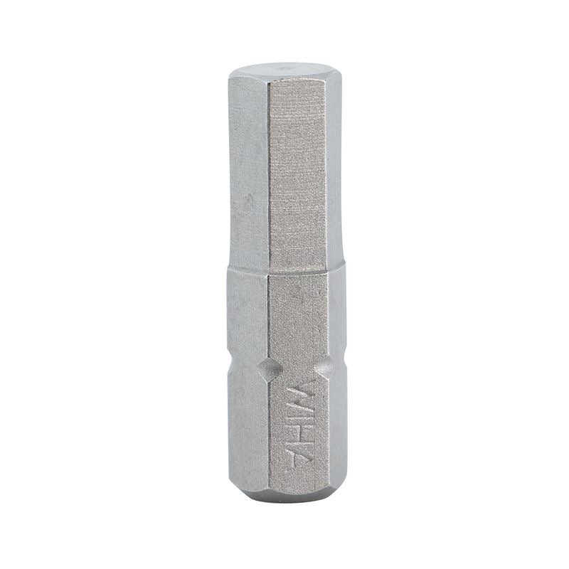 Wiha Hex Metric Insert Bit 6.0 x 25mm Pack of 10 Bits