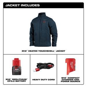 Milwaukee 204BL-21 M12 Heated TOUGHSHELL Jacket - Blue