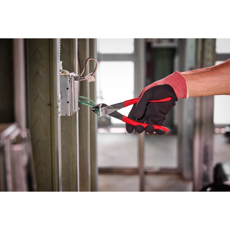 Milwaukee MT508 8in Diagonal Dipped Grip Cutting Pliers (USA)