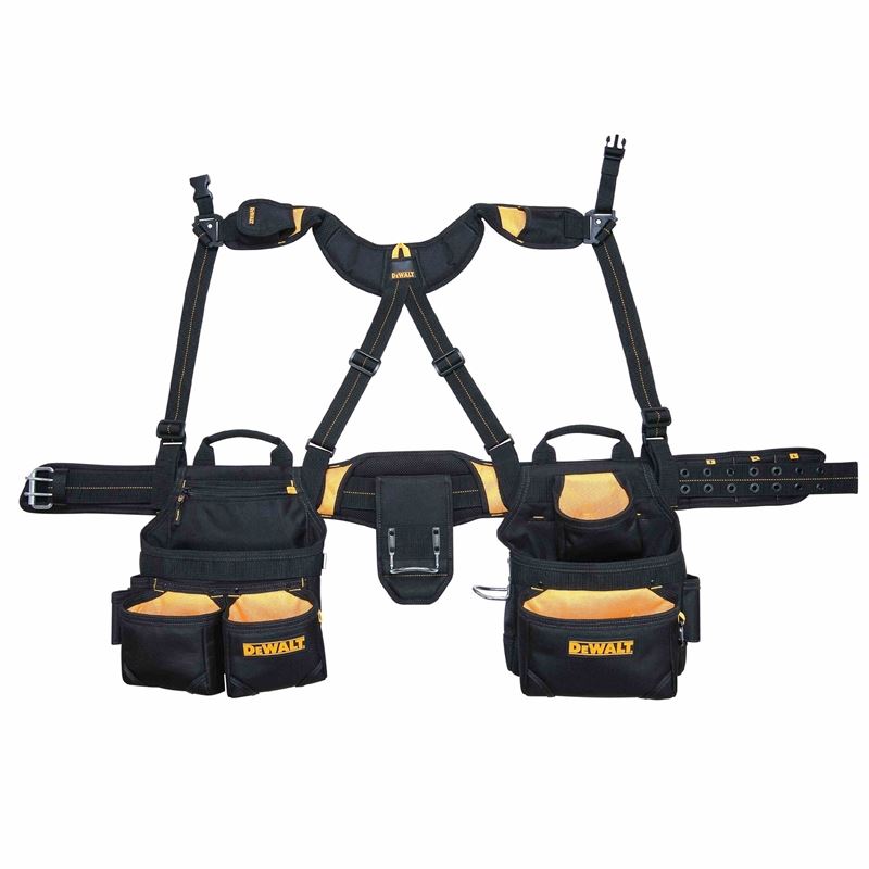 DEWALT DG5617 20-Pocket Pro Framer's Combo Apron with Yoke-Style Suspenders