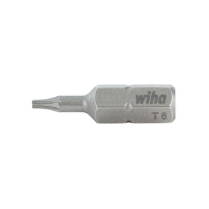 Wiha Torx Insert Bit T6 x 25mm Pack of 10 Bits