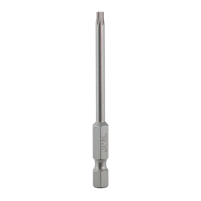 Wiha Torx Power Bit T15 x 70mm (2.75in) Pack of 10 Bits
