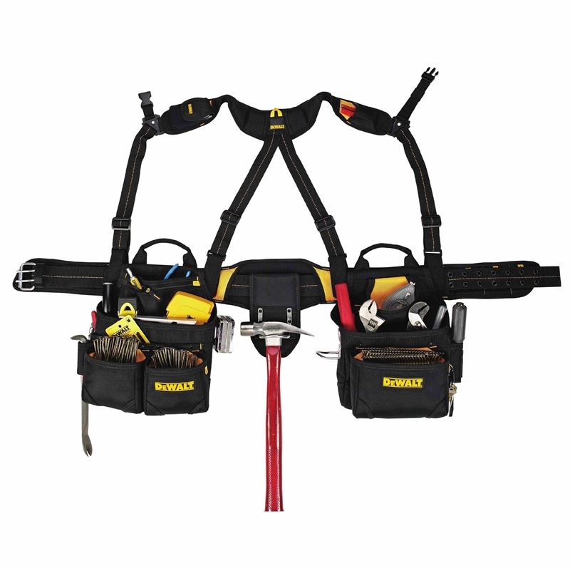 DEWALT DG5617 20-Pocket Pro Framer's Combo Apron with Yoke-Style Suspenders