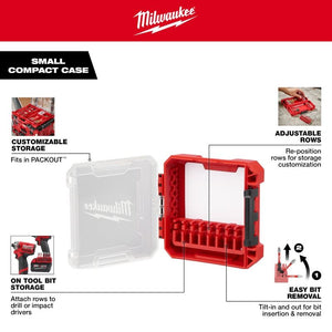 Milwaukee 48-32-9930 Customizable Small Compact Case for IMpact Driver Accessories
